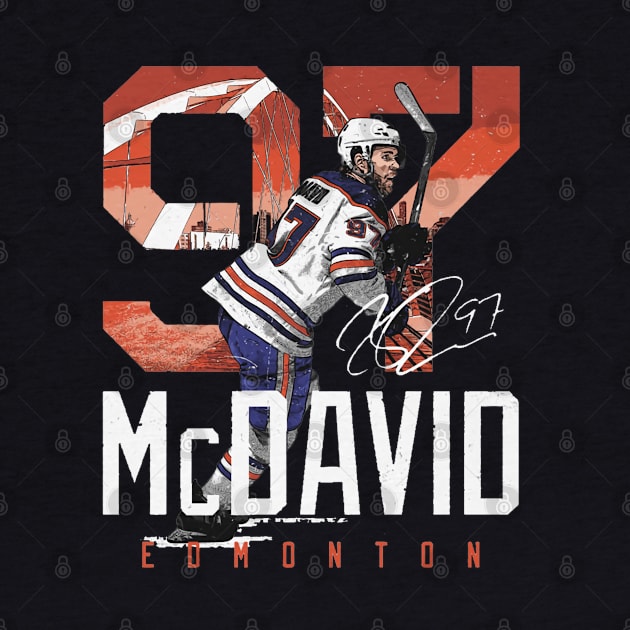 Connor McDavid Edmonton Landmark by lavonneroberson